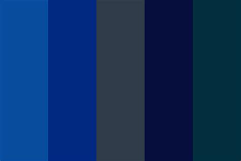 Dark Blue Color Palette with Earthy Tones