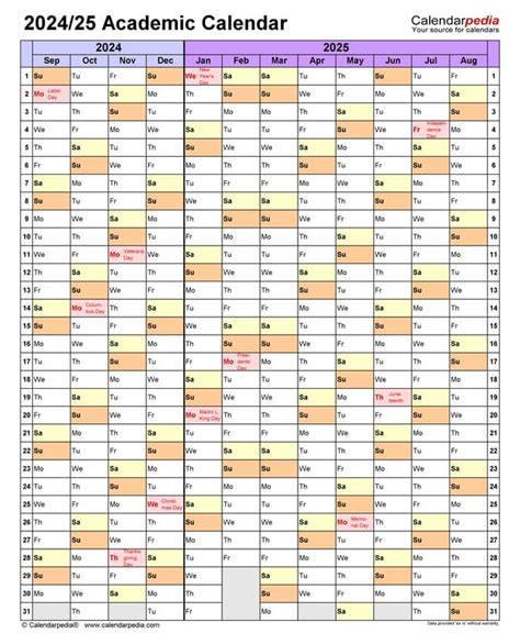 DeSales University Academic Calendar