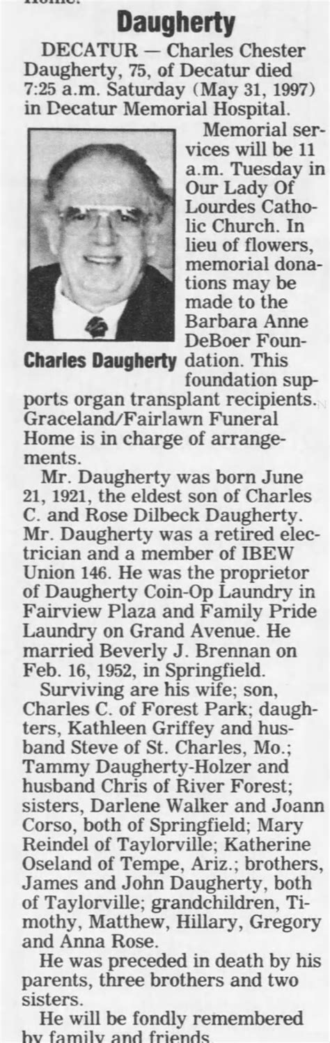 Decatur Herald Obituaries Image 2