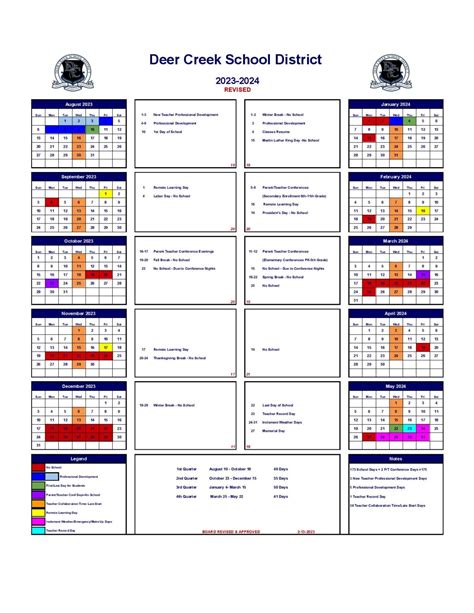 Deer Creek Schools Calendar Extracurricular