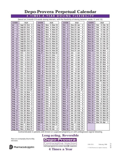 Depo Calendar Examples