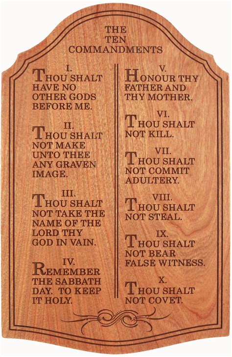 Designing 10 Commandments Printables