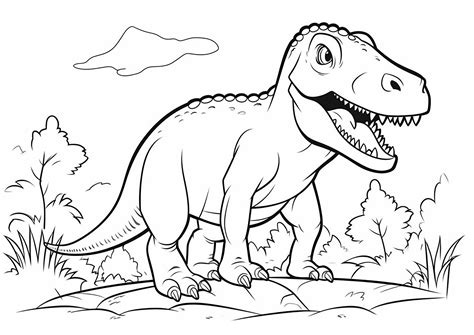 Dinosaur Color Pages and Cognitive Development