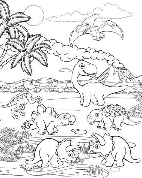 Dinosaur Coloring Pages Printable