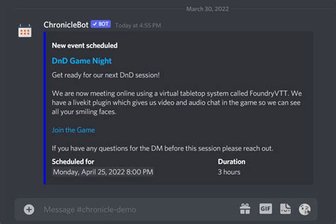 Discord Availability Calendar Notifications