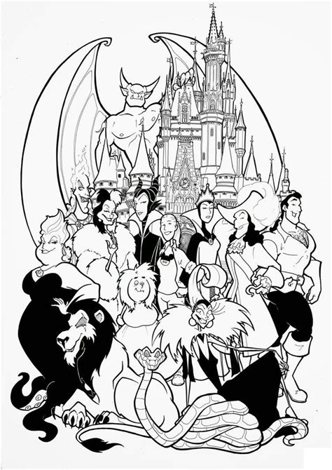 Disney Villains Coloring Pages