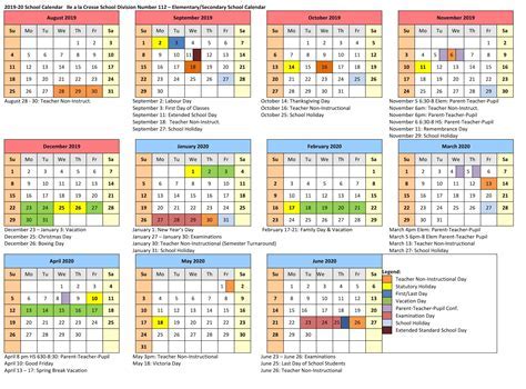 District 112 Calendar Benefits