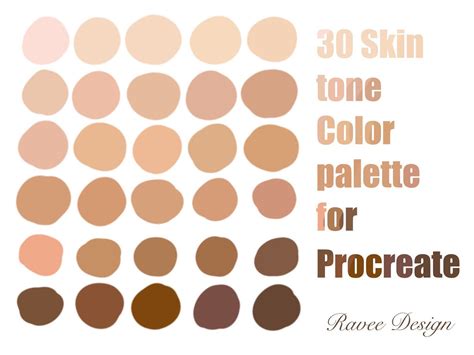 Dramatic and Bold Tan Skin Color Palette