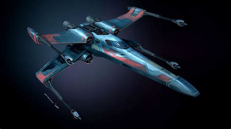 Drone X Wing Fighter Design Concept