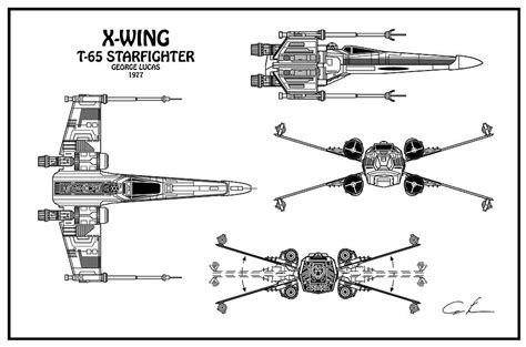 Drone X Wing Fighter Design Plan