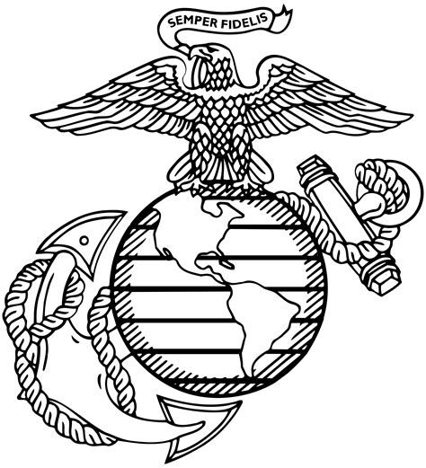 Eagle, Globe, and Anchor US Marines Bumper Sticker