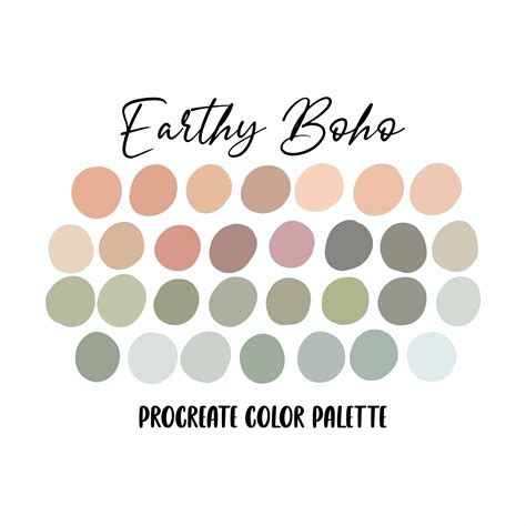 Earthy Boho Color Palette Inspiration