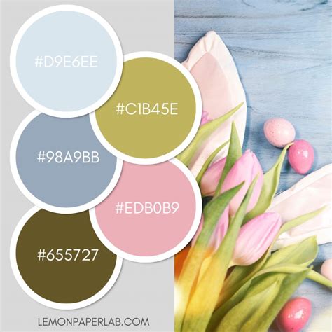 Spring Floral Easter Color Palette