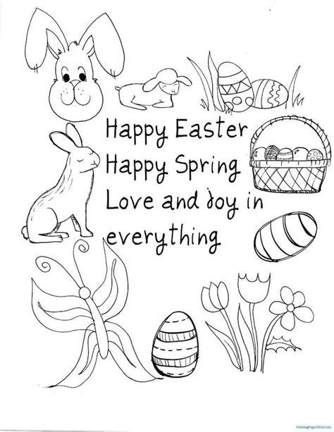 Easter Coloring Pages with Quotes