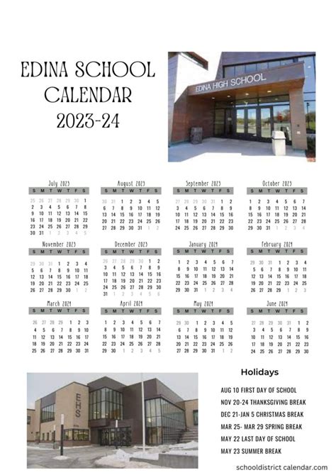 Edina Schools Calendar Review