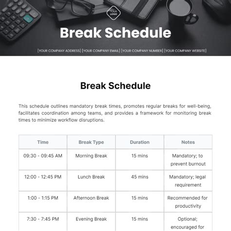 Ejchs Calendar Break Schedule Image 3