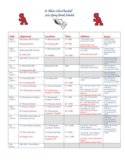 Ejchs Calendar Break Schedule Image 9