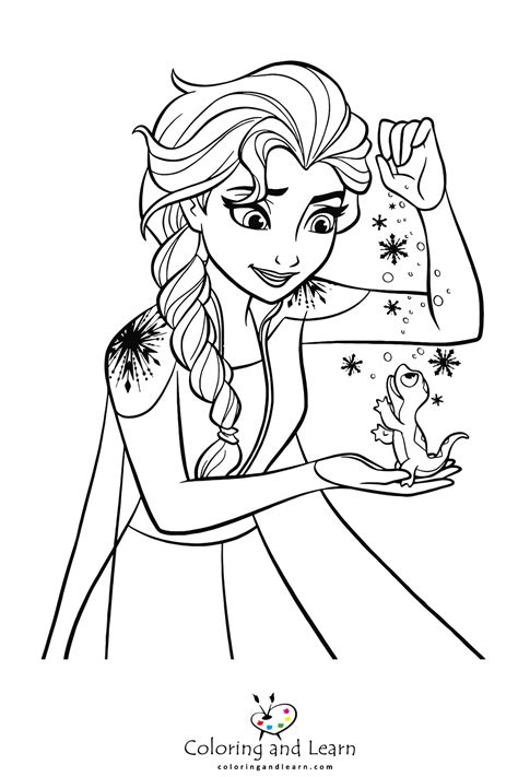 Elsa Coloring Page Activities