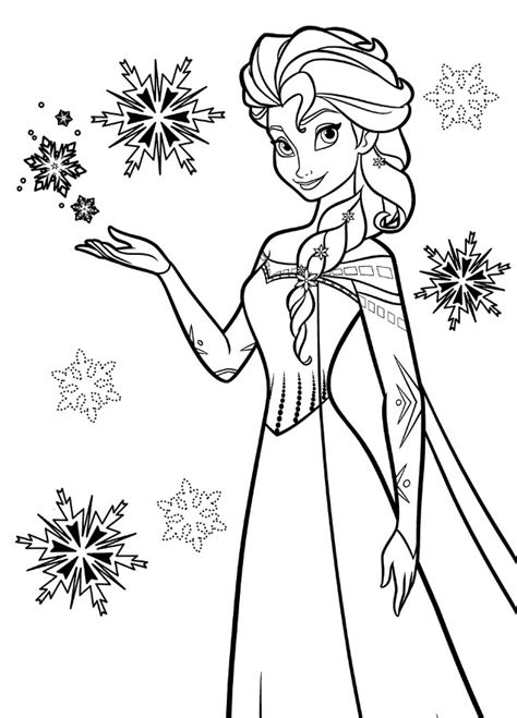 Elsa Coloring Page Image 1