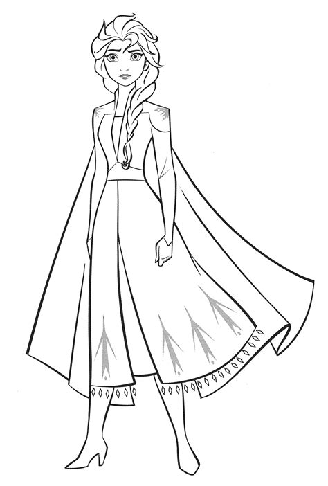 Elsa Coloring Page Image 2