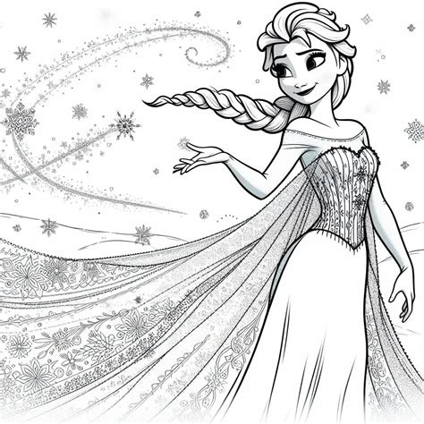 Elsa Coloring Page Inspiration