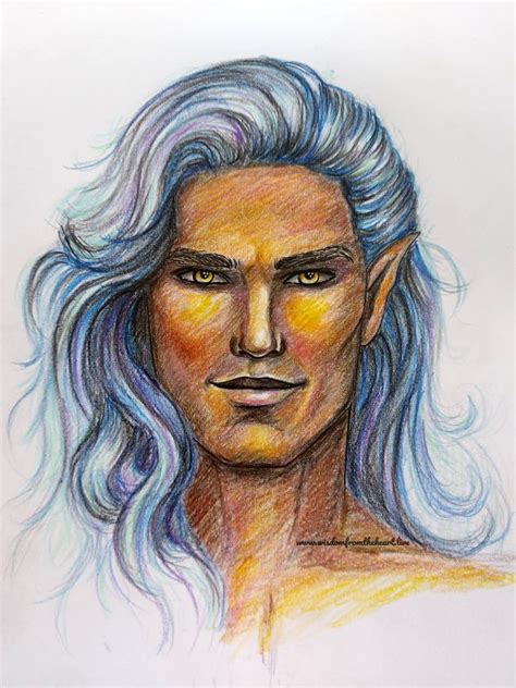 An illustration of a Gold Stealth Elf's connection with nature