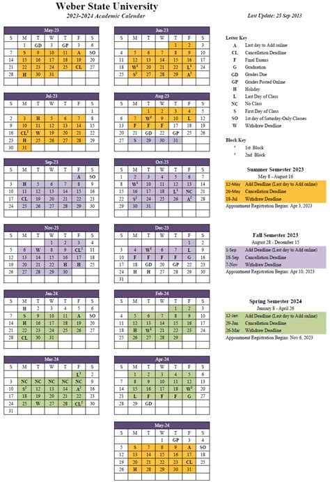 Emich Academic Calendar