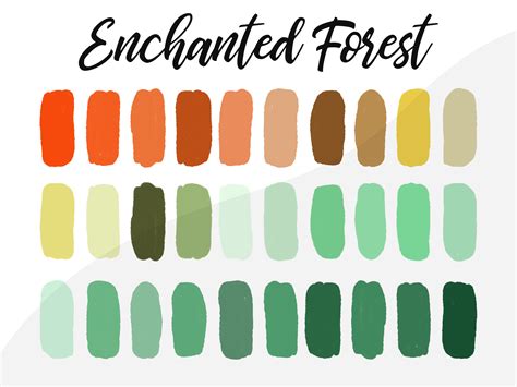 Enchanted Forest Color Palette Inspiration For Artists