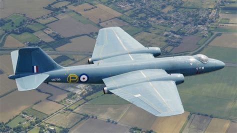 English Electric Canberra Bomber Plane in flight