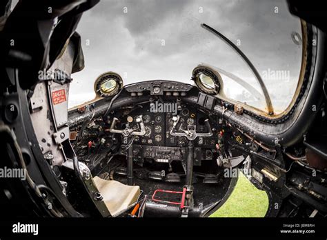 English Electric Canberra Bomber Plane cockpit