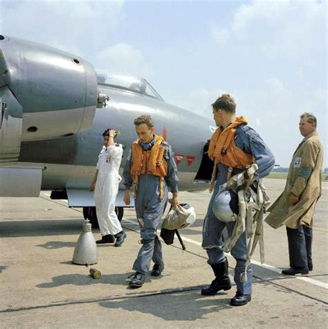 English Electric Canberra Bomber Plane ground crew