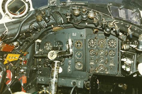 English Electric Canberra Bomber Plane instrument panel