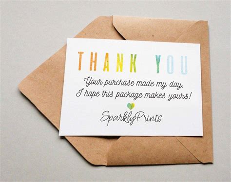 Practical Examples of Thank You Cards