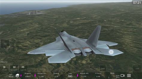 F-22 flight simulation