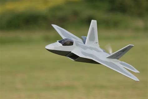 F22 Raptor RC Jet Plane on the Runway