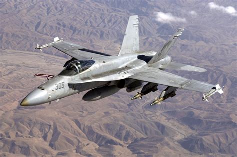 F/A-18 Hornet in flight