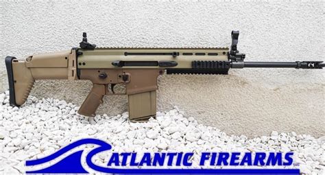 FN SCAR 17 rifle with accessories and upgrades