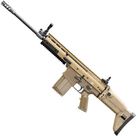 FN SCAR 17 rifle with scope and bipod