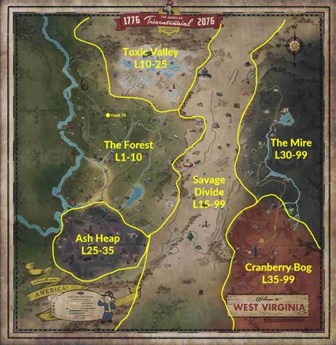 Fallout 76 Regions