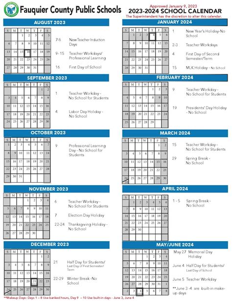 Fauquier County Schools Calendar Technology