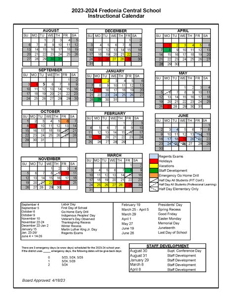 FcUSD School Calendar Image 1