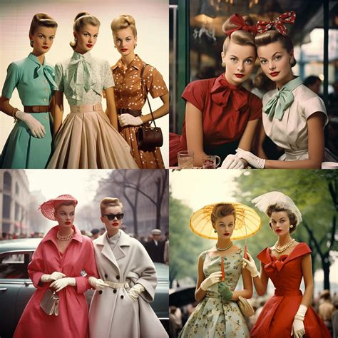 A model wearing 1950s-inspired fashion