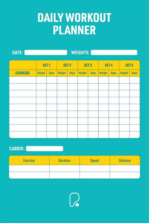 Fitness Planner Template