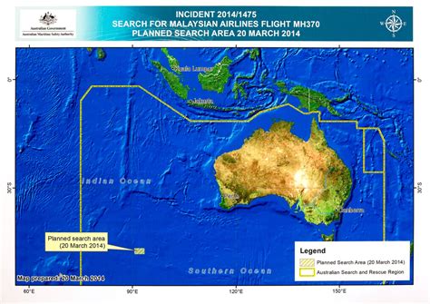 Flight 370 search area