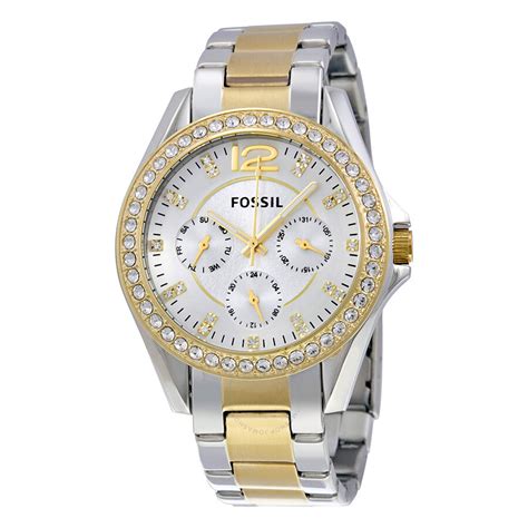 Fossil Watch with Two-Tone Strap