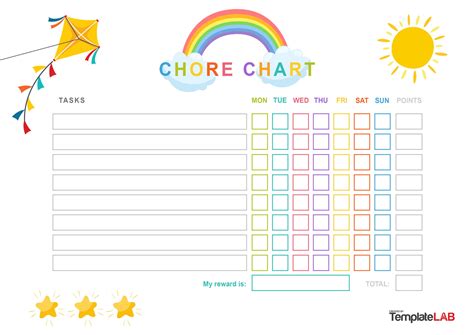 Free Chore Chart Printable Templates