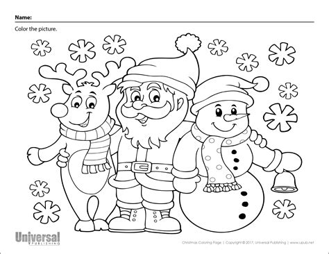 Free Christmas Coloring Sheets Printables for Holiday Party