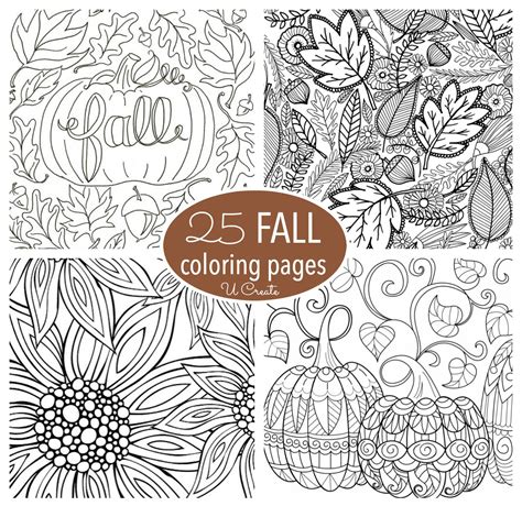 Free Fall Coloring Pages for Adults