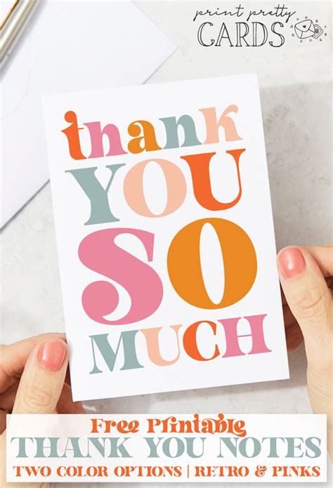 Obtaining Free Thank You Cards