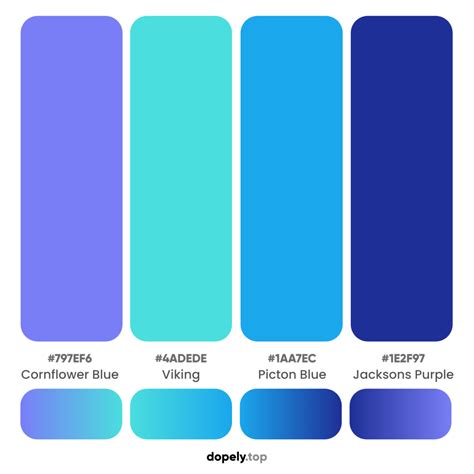 French Blue Color Palette Combinations